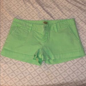 Neon/lime green shorts